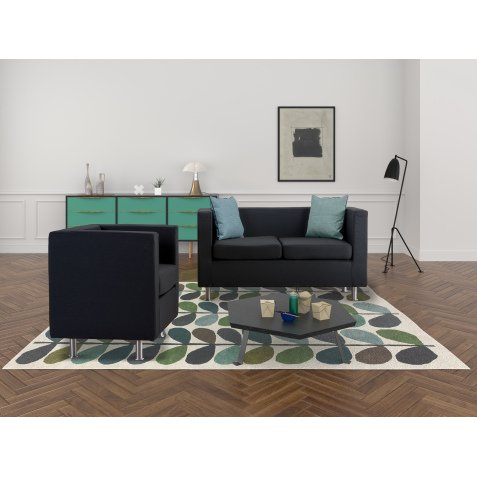 Fauteuil tissu classique Rubic