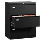 Crédence métal pour dossier suspendu L.80 cm 3 tiroirs