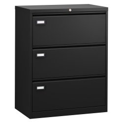 Crédence métal pour dossier suspendu L.80 cm 3 tiroirs