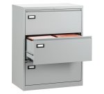 Crédence métal pour dossier suspendu L.80 cm 3 tiroirs