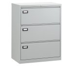 Crédence métal pour dossier suspendu L.80 cm 3 tiroirs