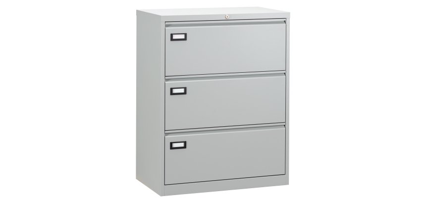 Crédence métal pour dossier suspendu L.80 cm 3 tiroirs