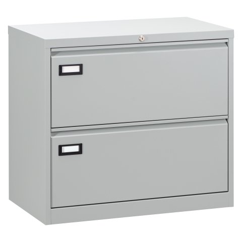 Archivador gran capacidad An 80 cm 2 cajones gris claro
