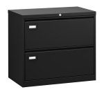 Metal credenza with 2 drawers for hanging files