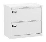 Crédence métal pour dossier suspendu 2 tiroirs