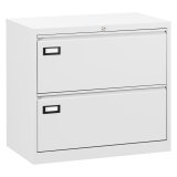 Crédence métal pour dossier suspendu 2 tiroirs