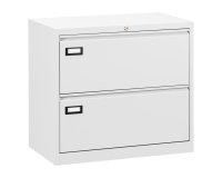 Crédence métal pour dossier suspendu 2 tiroirs