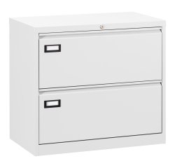 Crédence métal pour dossier suspendu 2 tiroirs