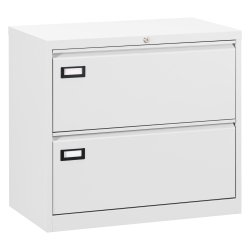 Crédence métal pour dossier suspendu 2 tiroirs