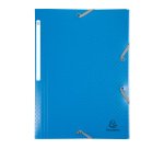 Chemise à élastique 3 rabats plastique Forever Young Exacompta 24 x 32 cm - Dos 3 cm couleurs assorties