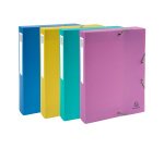 Boîte de classement plastique Forever Young Exacompta - Dos 4 cm couleurs assorties