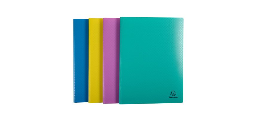 Protège-documents Forever Young Exacompta polypropylène A4 20 pochettes - 40 vues couleurs assorties