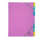 Trieur plastique Forever Young Exacompta 8 divisions couleurs assorties