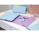 Carpeta con gomas y 3 solapas cartón Exacompta Aquarel 24 x 32 colores pastel