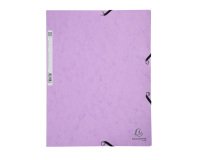 Chemise à élastique 3 rabats carton Exacompta Aquarel  24 x 32 dos 3 cm