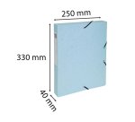 Chemise box Exacompta Aquarel  en carte lustrée - Dos 4 cm couleurs assorties