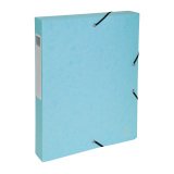 Chemise box Exacompta Aquarel  en carte lustrée - Dos 4 cm couleurs assorties