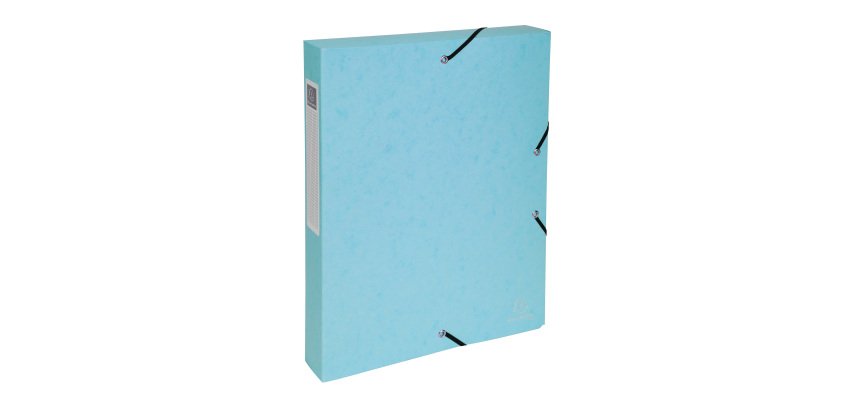 Chemise box Exacompta Aquarel  en carte lustrée - Dos 4 cm couleurs assorties
