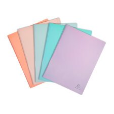 Protège-documents Aquarel Exacompta polypropylène A4 40 pochettes - 80 vues couleurs assorties