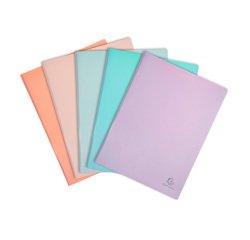 Protège-documents Exacompta Aquarel polypropylène A4 30 pochettes - 80 vues couleurs assorties