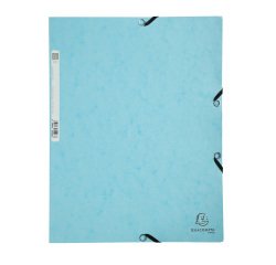 Map met elastiek en 3 flappen karton Aquarel Exacompta 24 x 32 rug 3 cm kleuren 