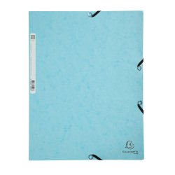 Chemise à élastique 3 rabats carton Exacompta Aquarel  24 x 32 dos 3 cm