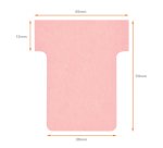 Fiches T indice 1,5 / 45 mm - Lot de 100