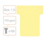 Fiches T indice 1,5 / 45 mm - Lot de 100