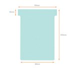 Fiches T indice 3 / 92 mm - Lot de 100