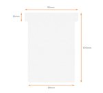 Fiches T indice 3 / 92 mm - Lot de 100