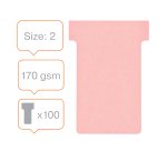 Packung mit 100 T-Karteikarten 60 mm