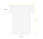 Fiches T indice 1,5 / 45 mm - Lot de 100