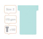 Fichas en "T" Indice 2 - Paquete de 100