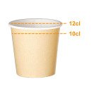 Gobelet jetable en carton Kraft 12 cl - lot de 100