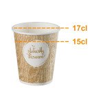 Gobelet "Bioware" jetable carton 20 cl - Lot de 400