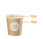 Gobelet "Bioware" jetable carton 12 cl - Lot de 400