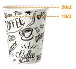 Gobelet en carton Graffiti Bruneau - 18 cl - Lot de 100