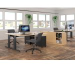 Caisson mobile métal 3 tiroirs petite largeur Bruneau