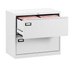 Crédence métal pour dossier suspendu 2 tiroirs