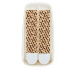 Patère blanche nacrée avec 2 languettes 3M Command™