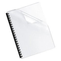 Couverture de reliure plastique 24/100 transparente incolore - Paquet de 100