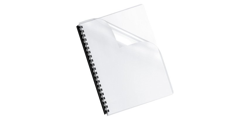 Couverture de reliure plastique 24/100 transparente incolore - Paquet de 100