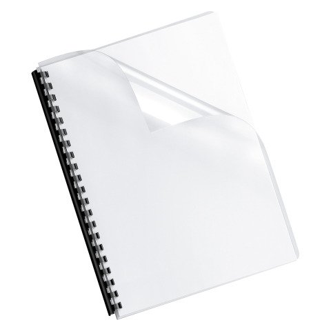 Cubiertas de encuadernación de plástico transparente 24/100 Fellowes- Paquete de 100