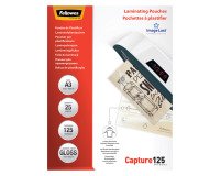 Laminating pouches Fellowes A3 125 µ glossy - Box of 25