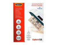 Pochettes de plastification Fellowes A3 125 µ brillantes - Boite de 25