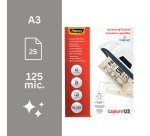 Paquete de 25 fundas de plastificación térmica Fellowes A3 de 125 µ con acabado brillante