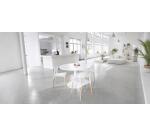 Mesa de reunión redonda Ecla blanca Ø 120 cm