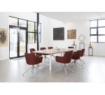 Table de réunion modulable piètement métal Belem