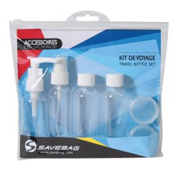 SAVEBAG Travel bottle kit for air travel