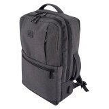 Erweiterbarer Rucksack für PC 17,3" schwarz Savebag